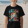 Ready To Crush 2nd Grade Back To School 2nd Grade Cat Kitten Graphic Kid T-Shirt
