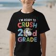 Im Ready To Crush 2nd Grade Boy Unicorn Back To School Graphic Kid T-Shirt Im Ready To Crush 2nd Grade Boy Unicorn Back To School Graphic Kid T-Shirt