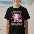 Ready To Kindergarten Axolotl Questions Back To School Girls Graphic Kid T-Shirt Ready To Kindergarten Axolotl Questions Back To School Girls Graphic Kid T-Shirt