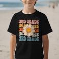 Retro 3rd Grade Daisy Colorful Back To School Third Grade Graphic Kid T-Shirt Retro 3rd Grade Daisy Colorful Back To School Third Grade Graphic Kid T-Shirt