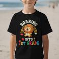 Roaring Into First Grade Lion 1st Grade Back To School Graphic Kid T-Shirt
