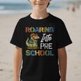 Roaring Into Preschool First Day Back To School Students Graphic Kid T-Shirt Roaring Into Preschool First Day Back To School Students Graphic Kid T-Shirt