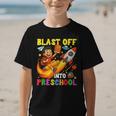 Rocket Blast Off Into Preschool Back To School Graphic Kid T-Shirt Rocket Blast Off Into Preschool Back To School Graphic Kid T-Shirt