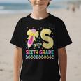 S Is For Sixth Grade Back To School Pencil Bow 6th Grade Kid Graphic Kid T-Shirt