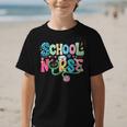 School Nurse Colorful Costume Back To School Nursing Job Graphic Kid T-Shirt School Nurse Colorful Costume Back To School Nursing Job Graphic Kid T-Shirt