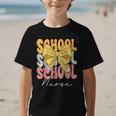 School Nurse Groovy Coquette Bow Cute Back To School Graphic Kid T-Shirt