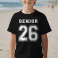 Senior 26 Class Of 2026 Front Back Grad Back To School Graphic Kid T-Shirt Senior 26 Class Of 2026 Front Back Grad Back To School Graphic Kid T-Shirt