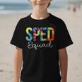 Sped Squad For Work Tie Dye Back To School Appreciation Day Graphic Kid T-Shirt