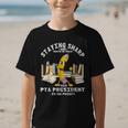 Stay Sharp PTA President Back To School Pencil Graphic Kid T-Shirt