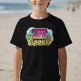 Straight Outta Summer Back To School First Day Fall Autumn Graphic Kid T-Shirt