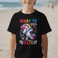 Student Back To School Math Squad Kids Girls Smarter Unicorn Graphic Kid T-Shirt