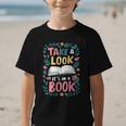 Student Take a Look It's In a Book Back To School Graphic Graphic Kid T-Shirt