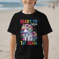 Student Unicorn Ready Back To School Crush 1st Grade Girls Graphic Kid T-Shirt Student Unicorn Ready Back To School Crush 1st Grade Girls Graphic Kid T-Shirt