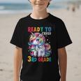 Student Unicorn Ready Back To School Crush 3rd Grade Girls Graphic Kid T-Shirt Student Unicorn Ready Back To School Crush 3rd Grade Girls Graphic Kid T-Shirt