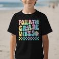 Tie Dye 4th Grade Vibes Fourth Grade Retro Back To School Graphic Kid T-Shirt Tie Dye 4th Grade Vibes Fourth Grade Retro Back To School Graphic Kid T-Shirt