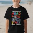 Watch Out HeadStart Here I Come Monster Truck Back To School Graphic Kid T-Shirt Watch Out HeadStart Here I Come Monster Truck Back To School Graphic Kid T-Shirt