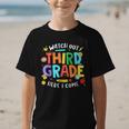 Watch Out Third Grade Here I Come 3rd Grade Back To School Graphic Kid T-Shirt