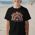 Women's Bruh We Back To School Social Worker Leopard Rainbow Graphic Kid T-Shirt Women's Bruh We Back To School Social Worker Leopard Rainbow Graphic Kid T-Shirt