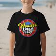 Wonder Lunch Lady Super Woman Power Superhero Back To School Graphic Kid T-Shirt