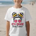 6th Grade Here I Come Messy Bun Hair Back To School Girls Graphic Kid T-Shirt 6th Grade Here I Come Messy Bun Hair Back To School Girls Graphic Kid T-Shirt