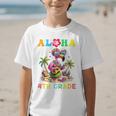 Aloha Fourth Grade Flamingo Hawaii Back To School Kids Girl Premium Tri-Blend Graphic Kid T-Shirt Aloha Fourth Grade Flamingo Hawaii Back To School Kids Girl Premium Tri-Blend Graphic Kid T-Shirt