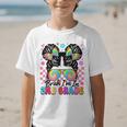 Back To School Bruh I'm In 2nd Grade Cute Girls Messy Bun Graphic Kid T-Shirt Back To School Bruh I'm In 2nd Grade Cute Girls Messy Bun Graphic Kid T-Shirt
