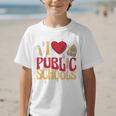 Back To School Education I Love Public Schools Graphic Kid T-Shirt Back To School Education I Love Public Schools Graphic Kid T-Shirt