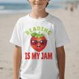 Back To School Reading Is My Jam School Librarian Premium Tri-Blend Graphic Kid T-Shirt