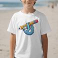 Back To School Seventh Grade Sloth Hanging Out In 7th Grade Performance Graphic Kid T-Shirt