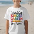 Back To School Watch Out Kindergarten Here I Come Kids Graphic Kid T-Shirt