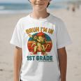 Bruh I’m In 1st Grade Italian Brainrot Meme Back To School Premium Tri-Blend Graphic Kid T-Shirt