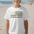 Camo American Flag Third Grade Back To School 3rd Grade Premium Tri-Blend Graphic Kid T-Shirt
