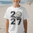 Class Of 2027 Volleyball Senior 2027 Back To School Graphic Kid T-Shirt Class Of 2027 Volleyball Senior 2027 Back To School Graphic Kid T-Shirt