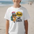 Cool Cartoon Pencil Saying Bruh Back To School Graphic Kid T-Shirt Cool Cartoon Pencil Saying Bruh Back To School Graphic Kid T-Shirt