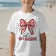 Coquette 4th Grade First Day Of Back To School Girls Outfits Graphic Kid T-Shirt Coquette 4th Grade First Day Of Back To School Girls Outfits Graphic Kid T-Shirt