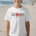 Coquette Pencil Bow Librarian Back To School Bookworm Graphic Kid T-Shirt