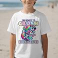 Crush Kindergarten Girls Back To School Unicorn First Day Graphic Kid T-Shirt
