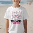 Cute 2nd Grade Vibes Cat Kitten Lover Back To School Girls Graphic Kid T-Shirt Cute 2nd Grade Vibes Cat Kitten Lover Back To School Girls Graphic Kid T-Shirt