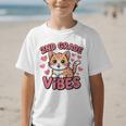 Cute Cat 2nd Grade Vibes Back To School Second Grade Girls Graphic Kid T-Shirt
