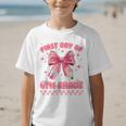 First Day Of 6th Grade Coquette Back To School Girls Kids Graphic Kid T-Shirt
