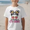 First Day Of 6th Grade Messy Hair Bun Girl Back To School Graphic Kid T-Shirt First Day Of 6th Grade Messy Hair Bun Girl Back To School Graphic Kid T-Shirt
