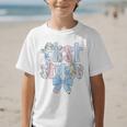 First Grade Coquette Bow Pencil First Day Back To School Performance Graphic Kid T-Shirt First Grade Coquette Bow Pencil First Day Back To School Performance Graphic Kid T-Shirt