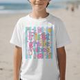 First Grade Vibes Cute Groovy Back To School 1st Grade Girls Graphic Kid T-Shirt First Grade Vibes Cute Groovy Back To School 1st Grade Girls Graphic Kid T-Shirt