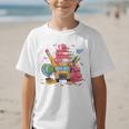 Girls Cute Pink Bows Coquette Aesthetic Back To School Graphic Kid T-Shirt Girls Cute Pink Bows Coquette Aesthetic Back To School Graphic Kid T-Shirt