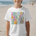 Groovy In My School Secretary Era Back To School Graphic Kid T-Shirt Groovy In My School Secretary Era Back To School Graphic Kid T-Shirt