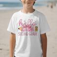 Hello Second Grade Pencil Tie Dye Coquette Back To School Graphic Kid T-Shirt Hello Second Grade Pencil Tie Dye Coquette Back To School Graphic Kid T-Shirt