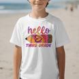 Hello Third Grade Back To School Pencil Tie Dye 3rd Grade Performance Graphic Kid T-Shirt