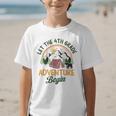 Let The 4th Grade Adventure Begin Camping Back To School Graphic Kid T-Shirt
