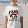 Little Miss Preschool Back To School Messy Kids Girls Graphic Kid T-Shirt