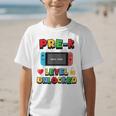 Pre-K Level Unlocked Back To School Video Game Graphic Kid T-Shirt